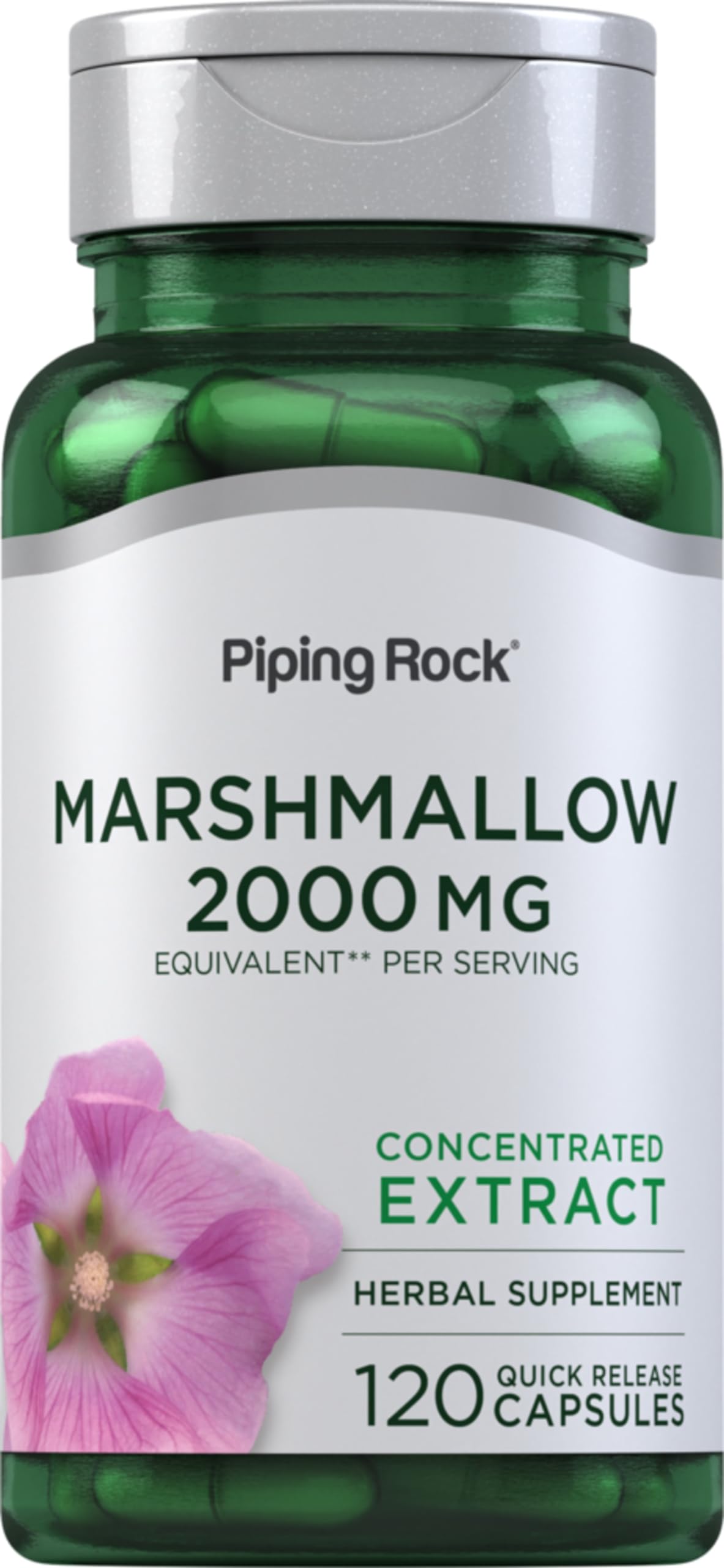 Piping Rock Marshmallow Root bottle for easy daily supplementation
