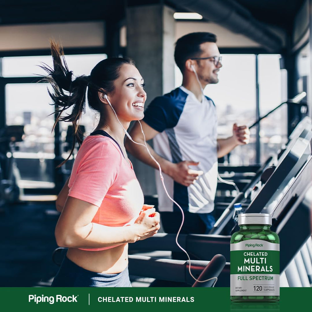 Piping Rock Mega Multi Mineral lifestyle image suggests a daily wellness routine.