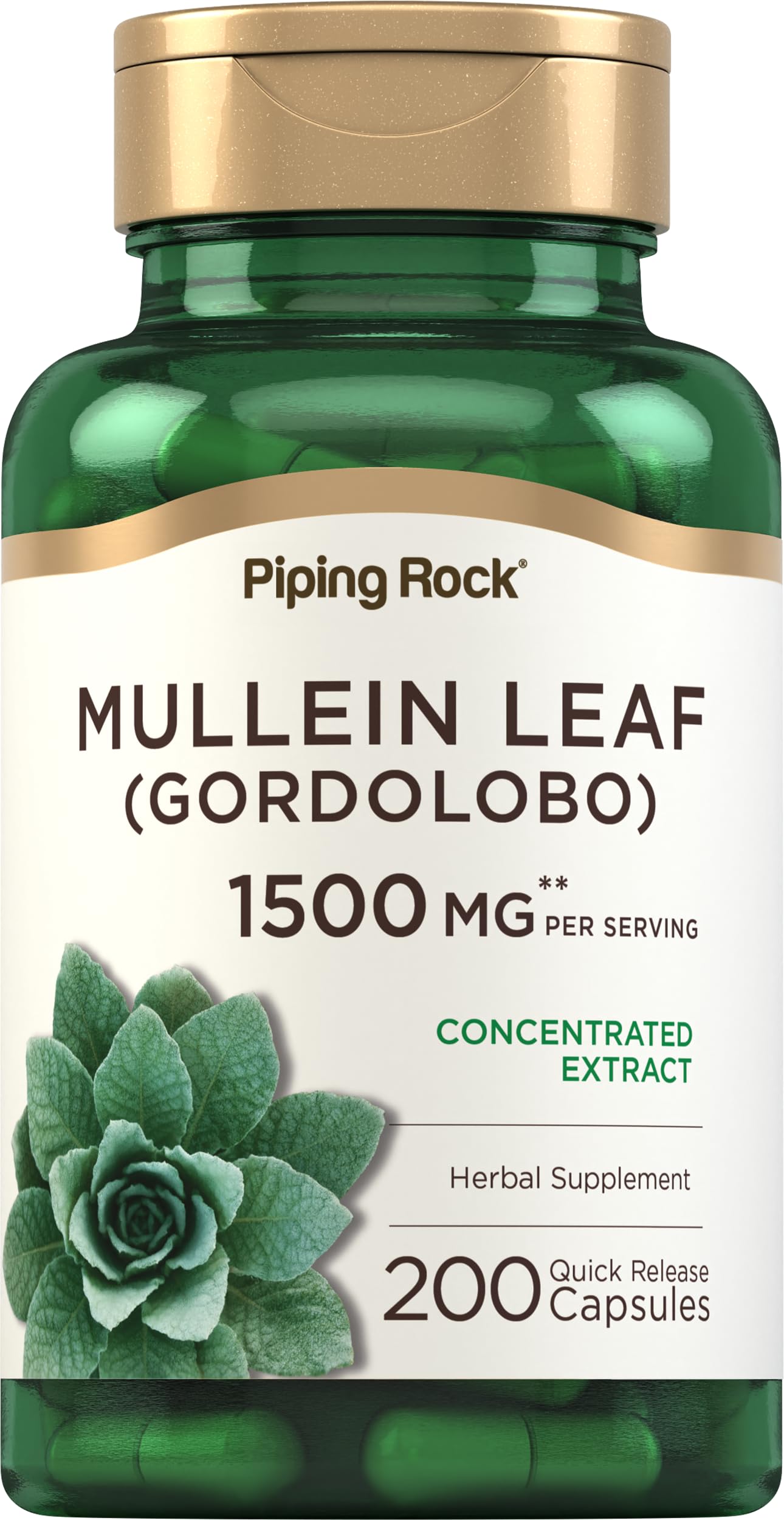 Piping Rock Mullein Leaf Extract bottle for a simple daily supplement routine.