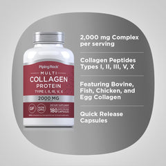 Piping Rock Multi Collagen pack of 2 bottles for value and consistency.