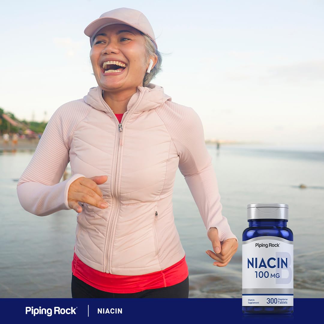 Piping Rock Niacin 100mg box front communicates trustworthy packaging