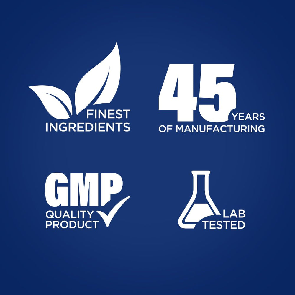 Piping Rock Non-GMO gluten-free seal highlights purity.