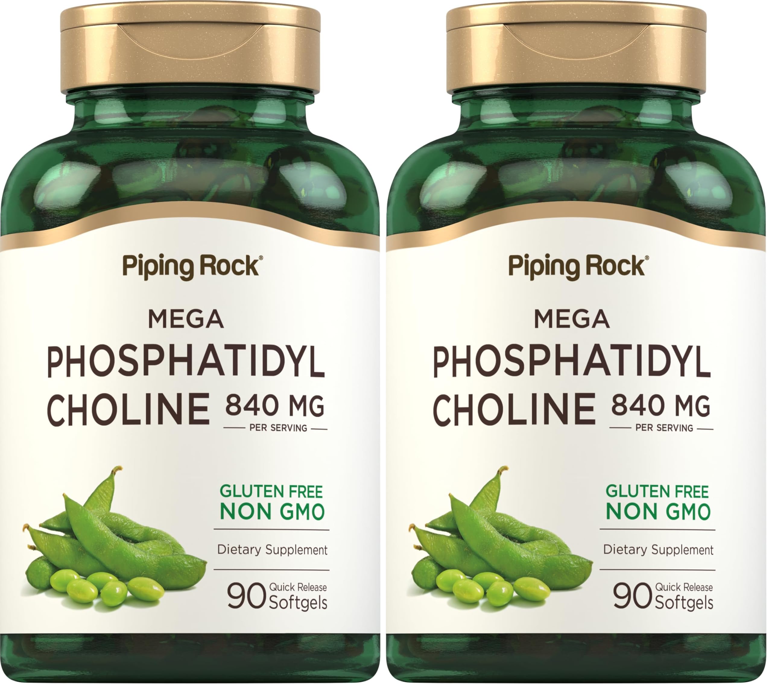 Piping Rock Phosphatidyl Choline bottle front view with 840 mg label