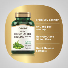 Soy lecithin ingredients diagram for Piping Rock formula