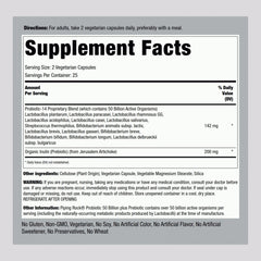 Piping Rock Probiotic capsules close-up, vegetarian capsules for easy daily use.