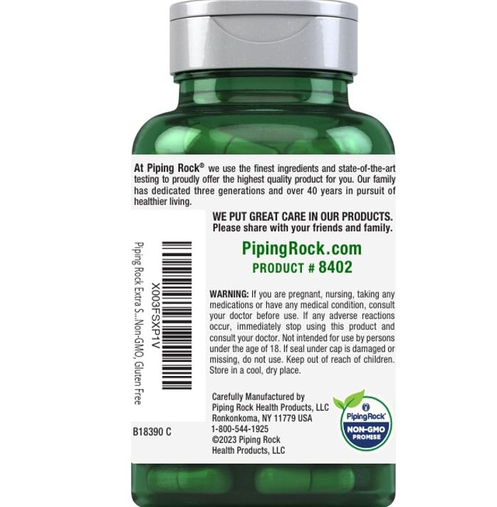 Piping Rock Pygeum 4000 mg for men and women daily use