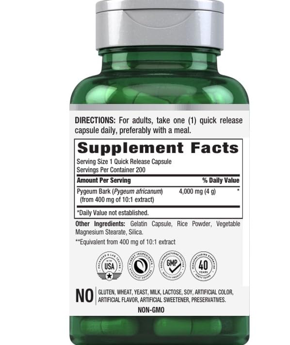 Piping Rock Pygeum 4000 mg container in a modern kitchen
