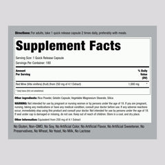 Piping Rock Red Wine Extract 2-pack packaging highlights gluten-free formula.
