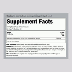 Piping Rock Royal Jelly Capsules pack 2 highlights value and convenience for two bottles.