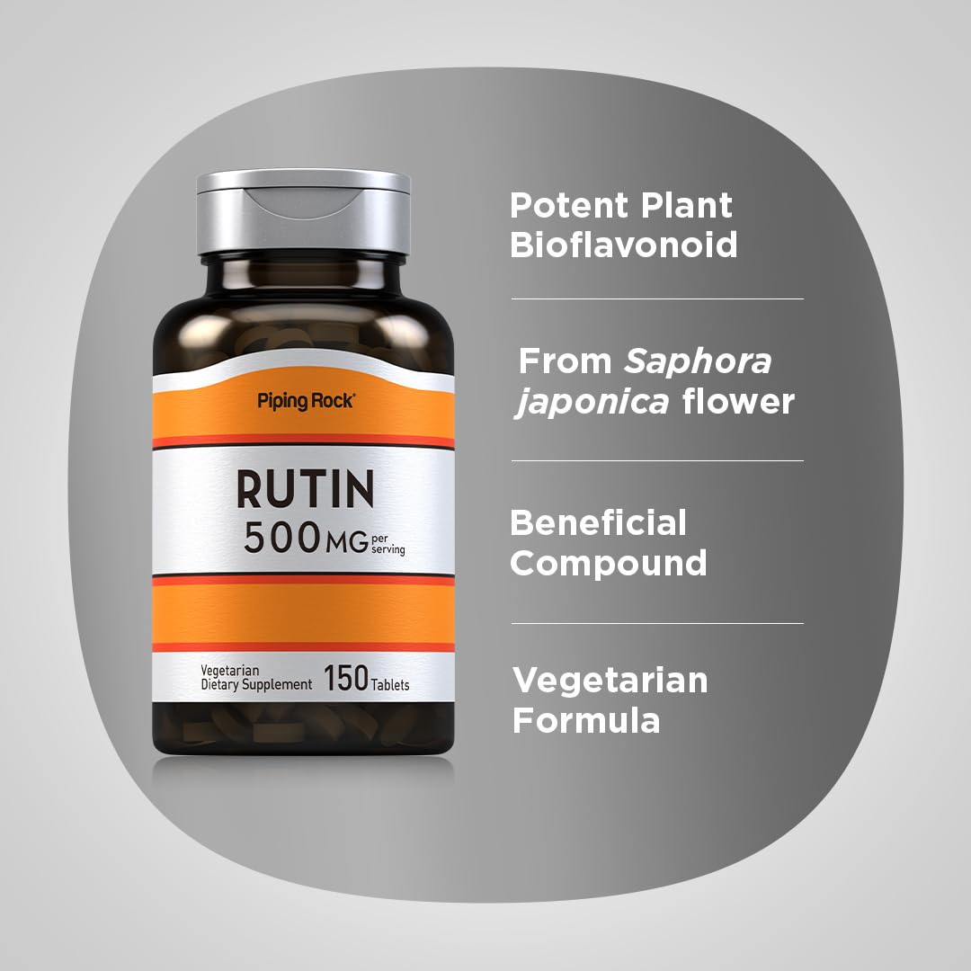 Piping Rock Rutin 500mg pack of 2 image, showcasing double supply.