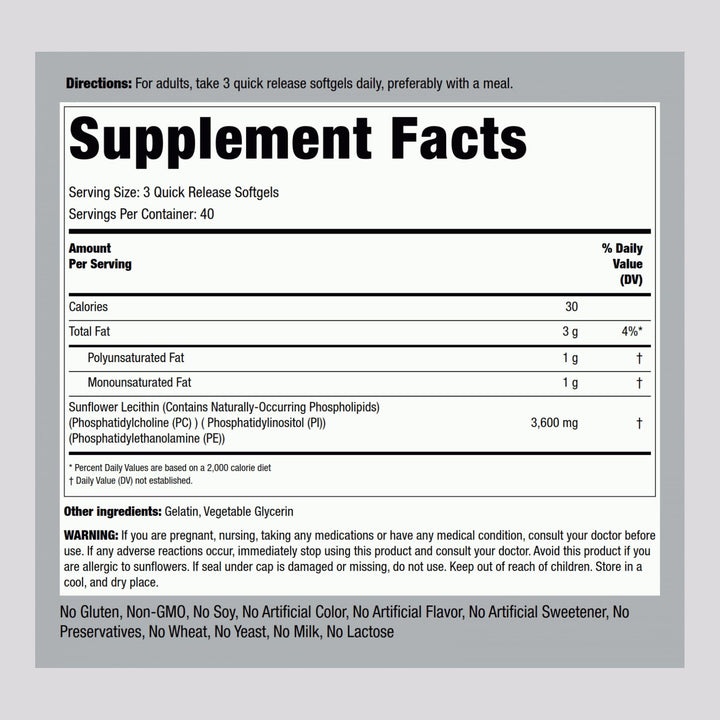 Piping Rock Sunflower Lecithin softgel pouring scene highlighting convenient dosage.