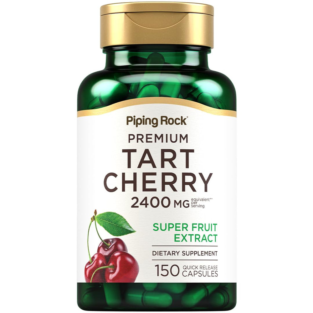 Piping Rock Tart Cherry Extract bottle for convenient daily wellness support.
