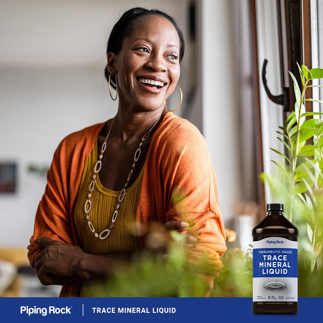 Piping Rock Trace Mineral Liquid nutrition facts panel for informed use