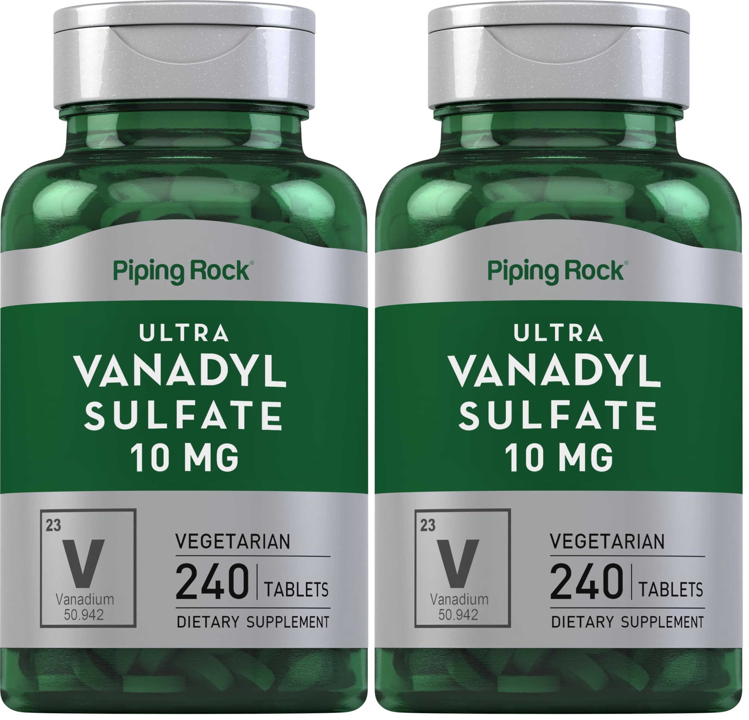 Piping Rock Vanadyl Sulfate 10 mg bottle for convenient daily use