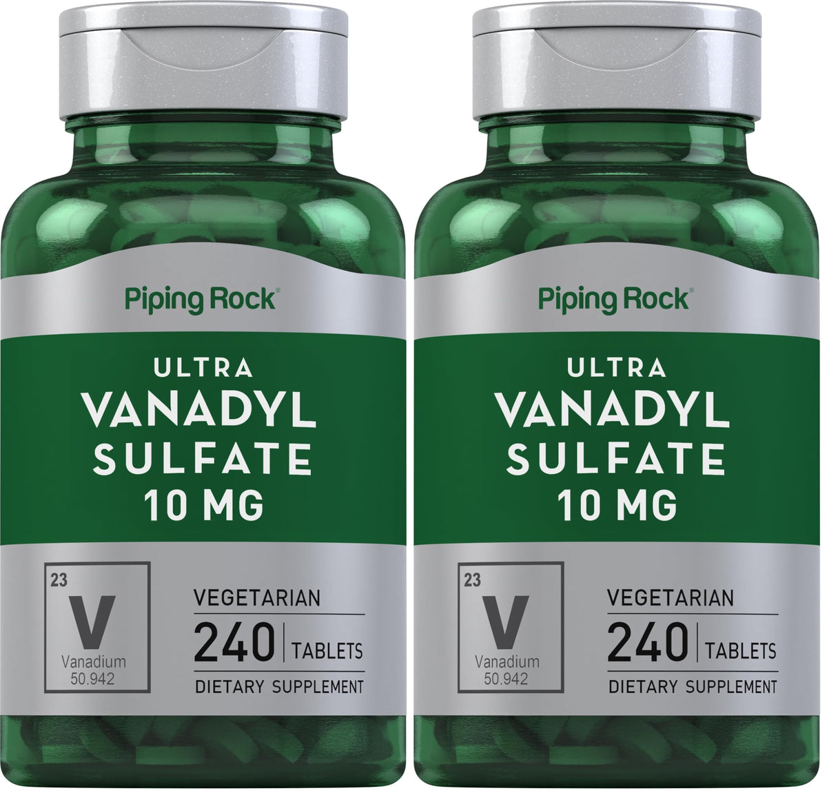 Piping Rock Vanadyl Sulfate 10 mg bottle for convenient daily use