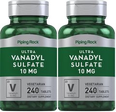 Piping Rock Vanadyl Sulfate 10 mg bottle for convenient daily use