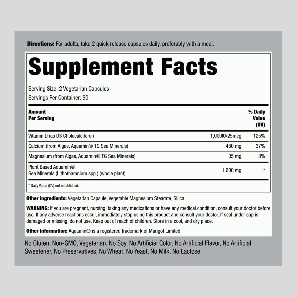 Piping Rock Vegetarian Calcium capsules close-up for easy daily supplementation.