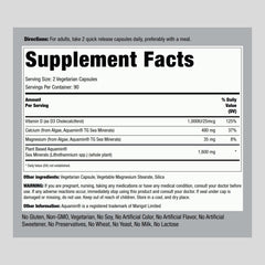 Piping Rock Vegetarian Calcium capsules close-up for easy daily supplementation.