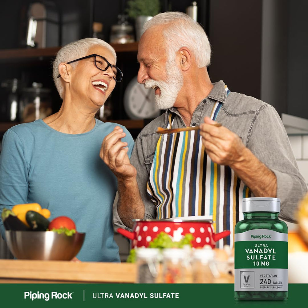 Vegetarian Vanadyl Sulfate tablets from Piping Rock for gluten-free diets