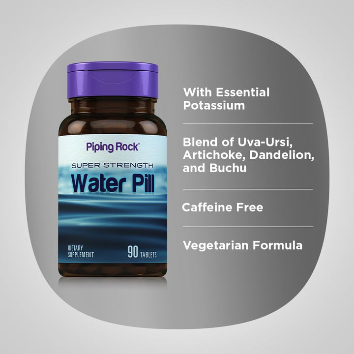 Piping Rock Water Pill pack of 2 highlights value and convenience