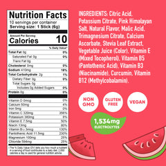 Pirq Hydration watermelon pour into water for quick refreshment on the go.