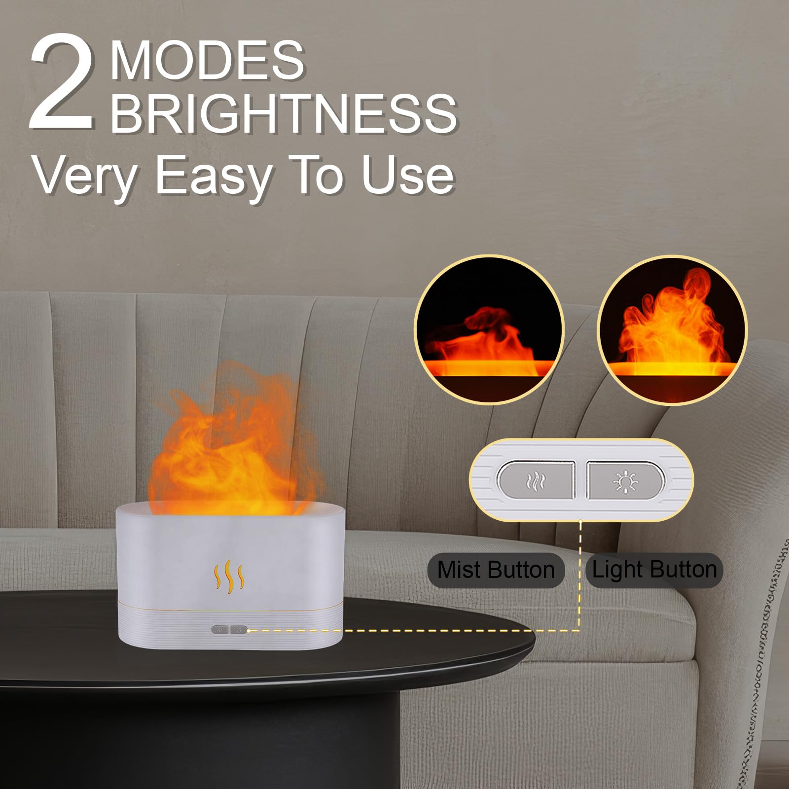 PIZAY diffuser with simple controls and easy-clean design