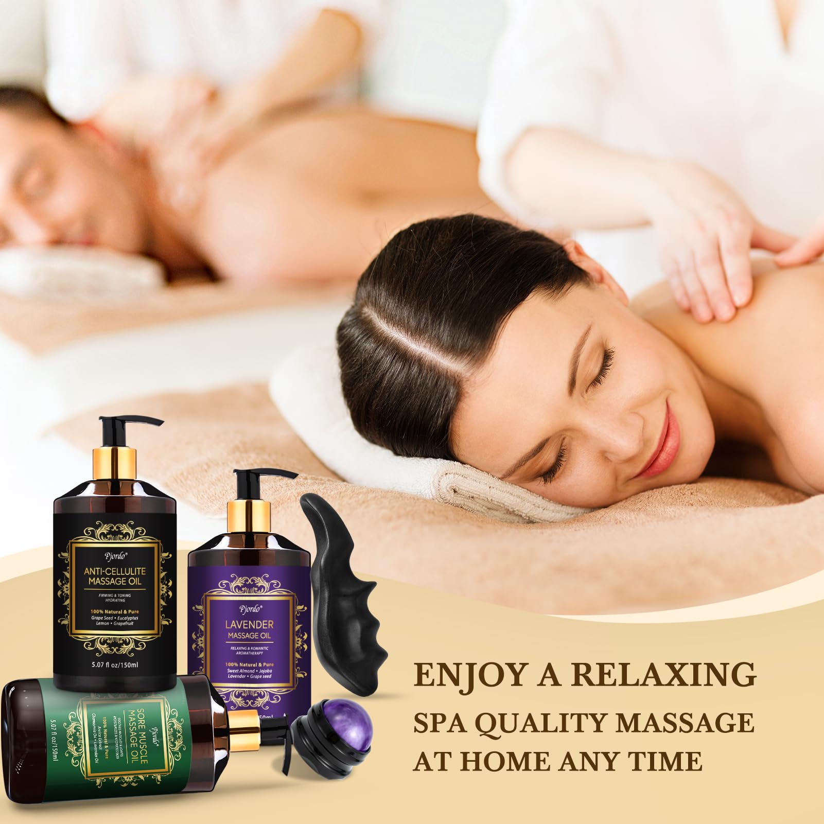 Pjordo Aromatherapy scene evokes soothing ambiance during self care.