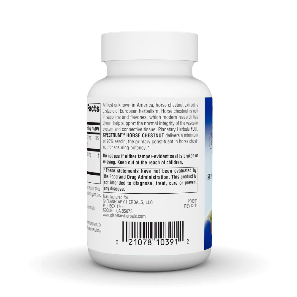 Planetary Herbals bottle pour image illustrating convenient dosing after meals