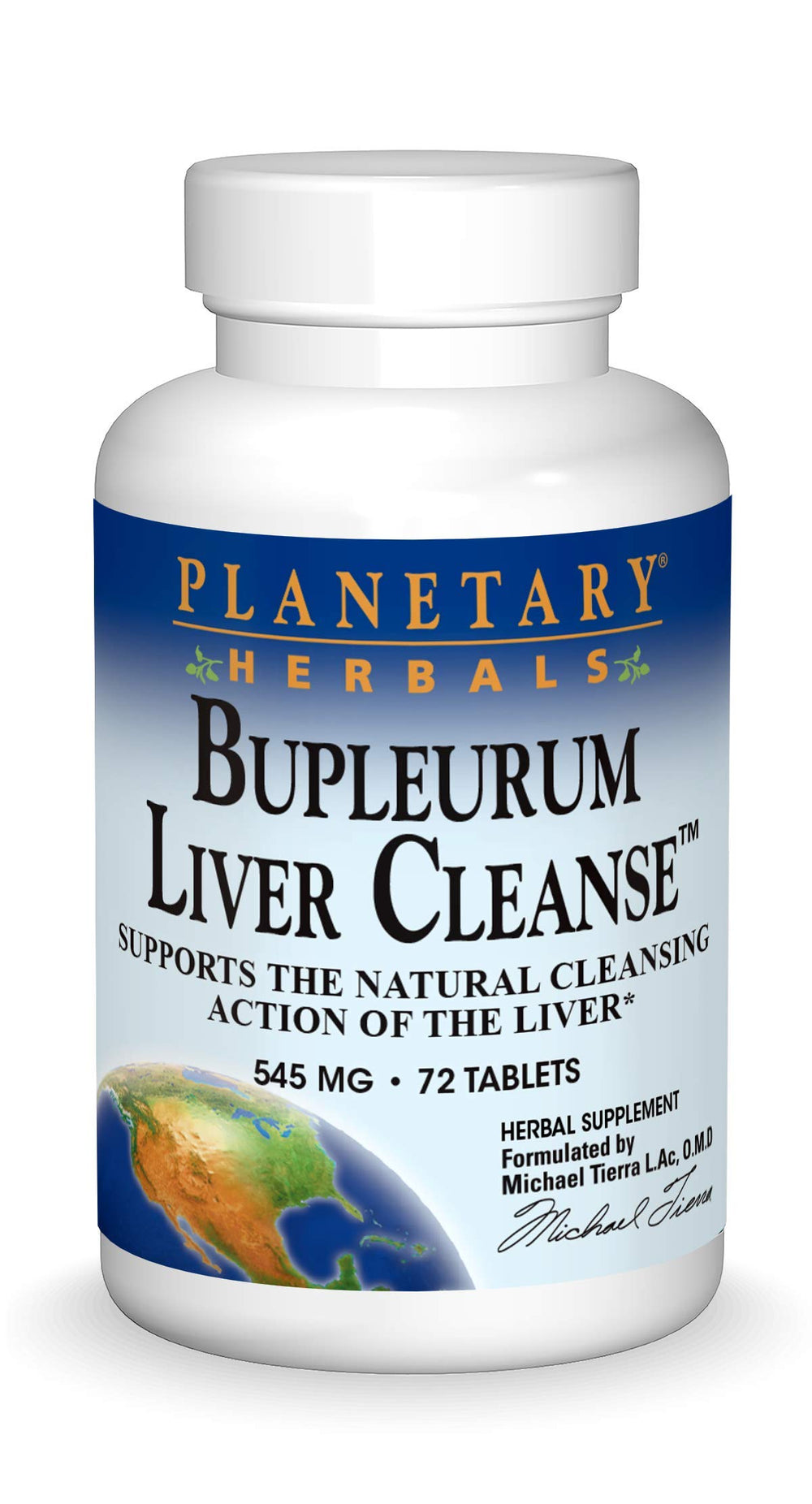 Planetary Herbals Bupleurum Liver Cleanse bottle with easy-to-swallow tablets for daily use