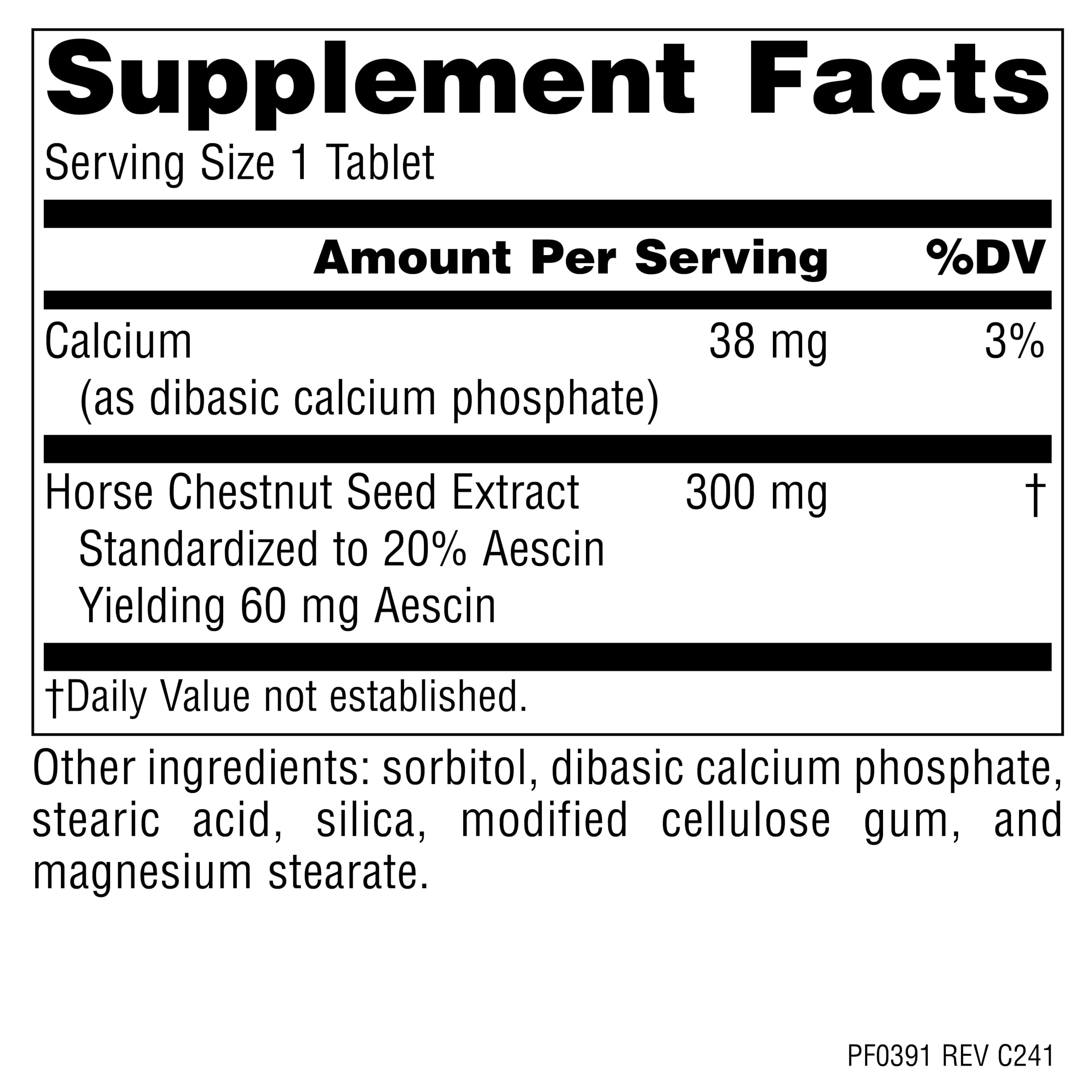 Planetary Herbals Horse Chestnut capsules ready for your daily supplement routine