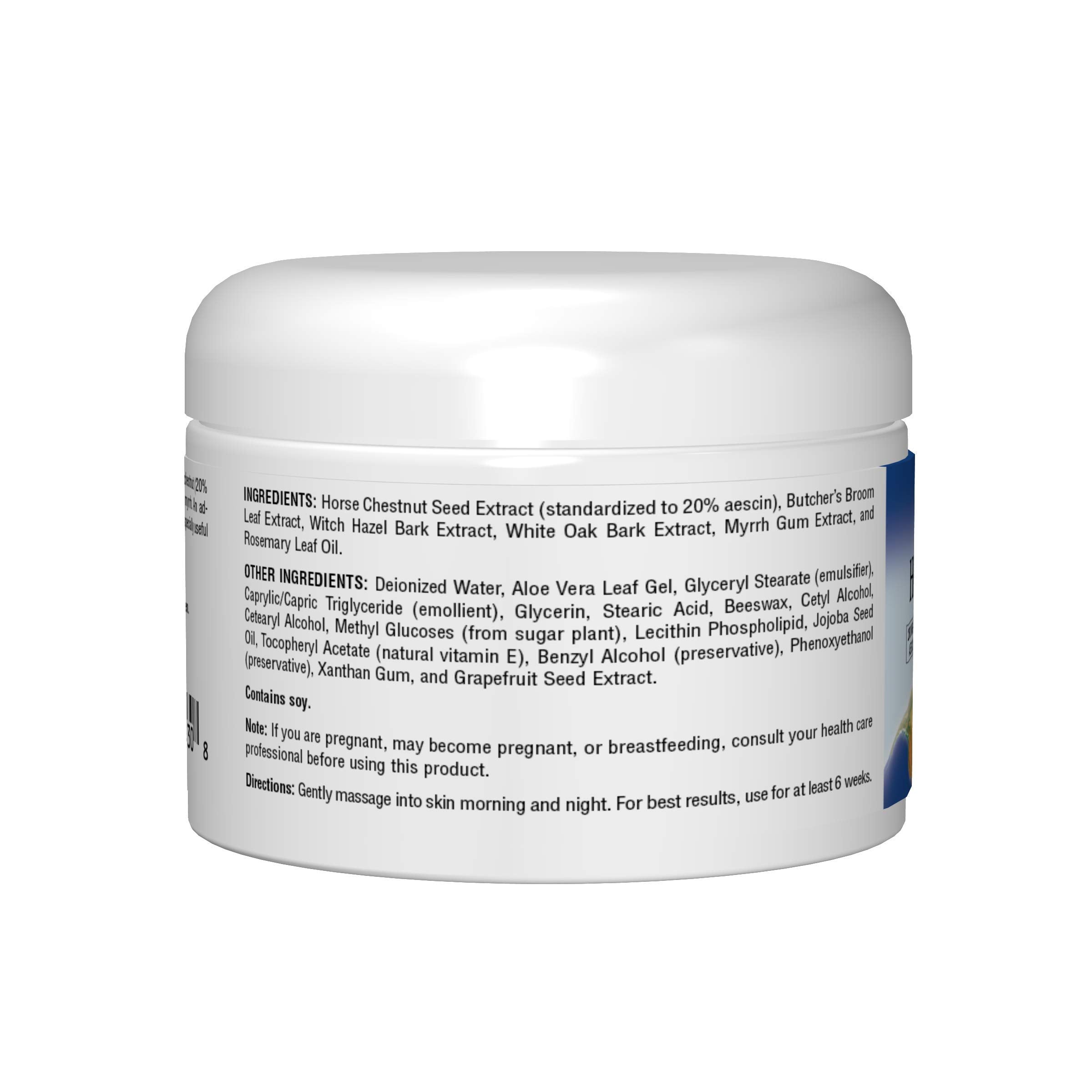 Planetary Herbals Horse Chestnut Cream being massaged onto the leg.