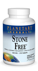 Planetary Herbals Stone Free bottle front for kidney and gallbladder support.