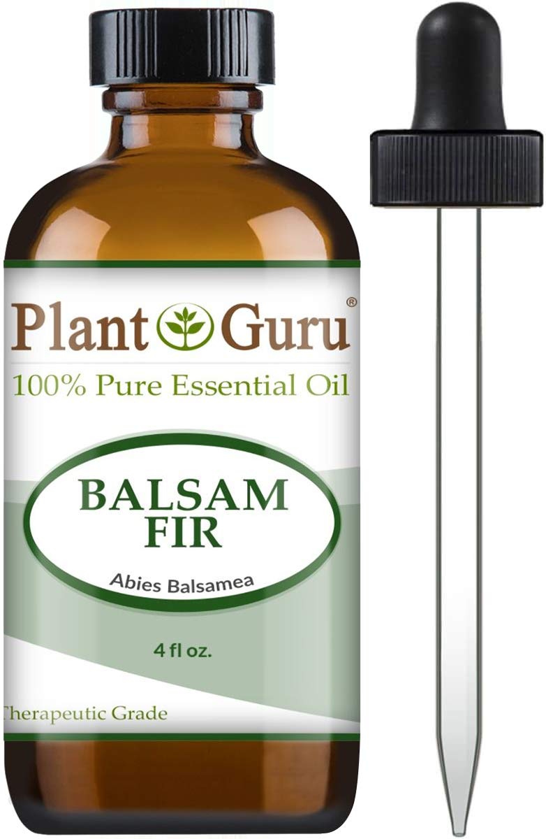 Plant Guru Balsam Fir Needle essential oil bottle with earthy pine aroma for diffusion