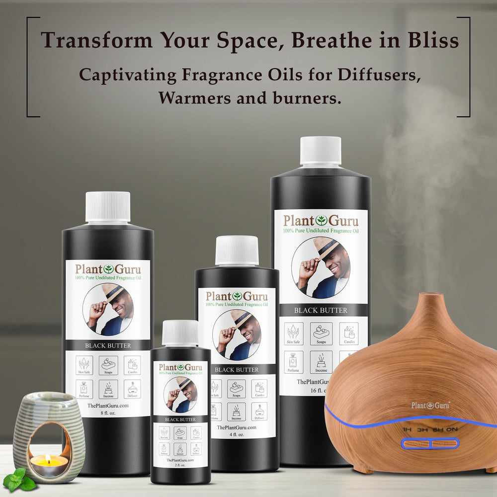 Plant Guru Black Butter diffuser drops ready to scent rooms