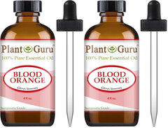 Plant Guru Blood Orange essential oil bottle for diffusion and aroma