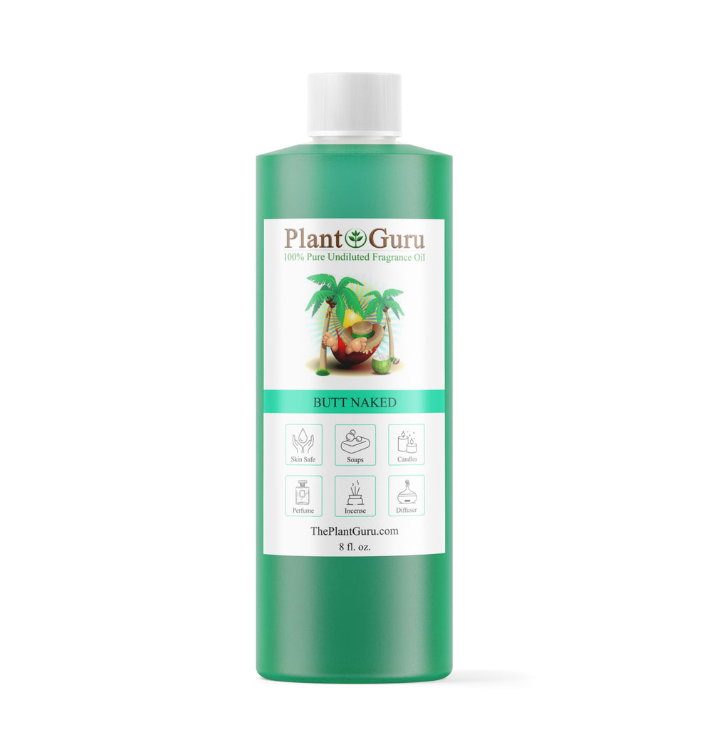 Plant Guru Butt Naked fragrance bottle for DIY projects.