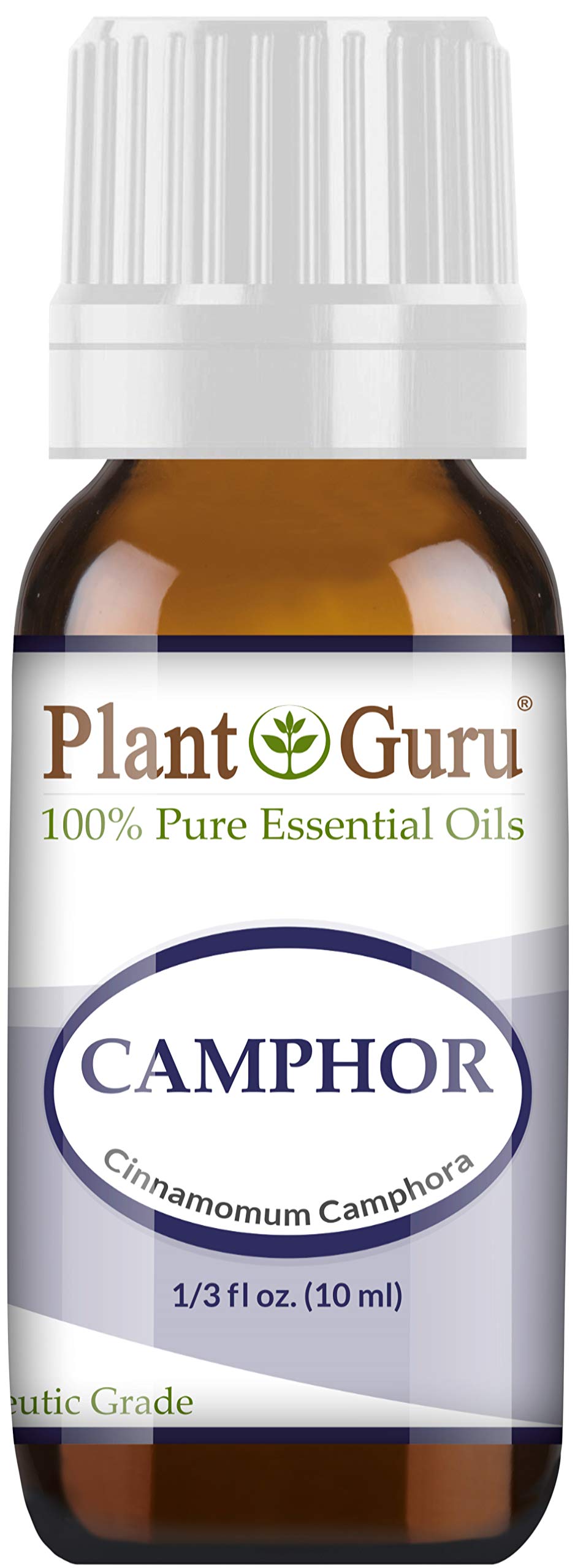 Plant Guru camphor oil bottle promotes pure aroma for diffusion and skin care