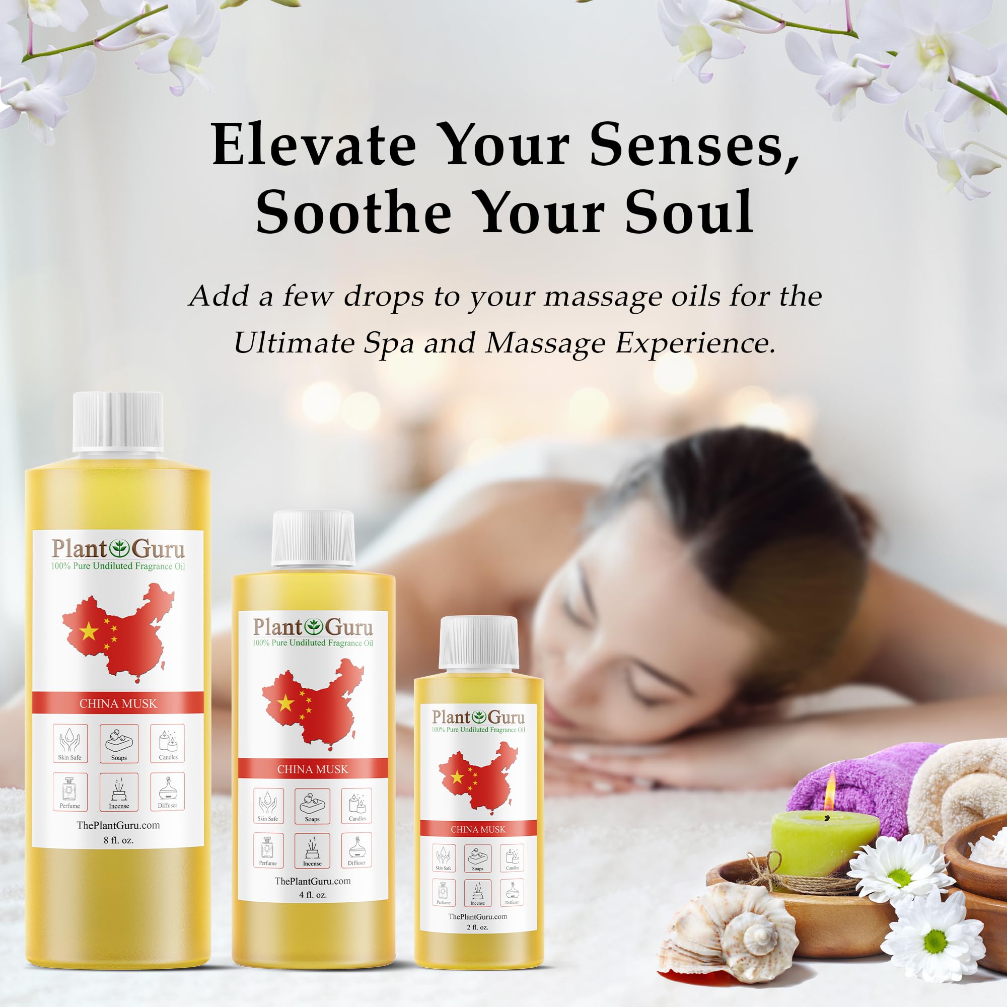 Plant Guru China Musk body lotion infusion for a subtle, refreshing aroma