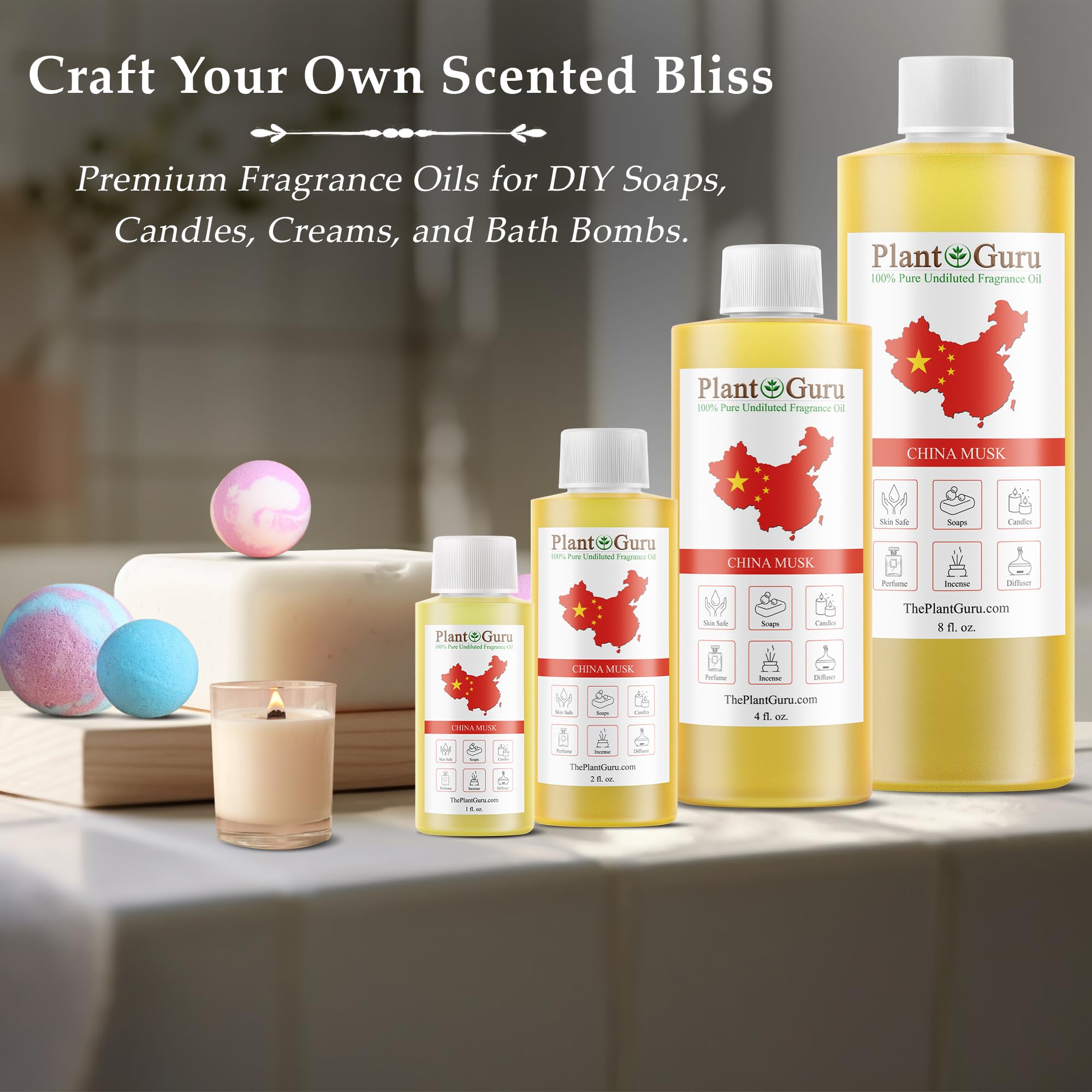 Plant Guru China Musk soap making pour adds a fresh floral accent