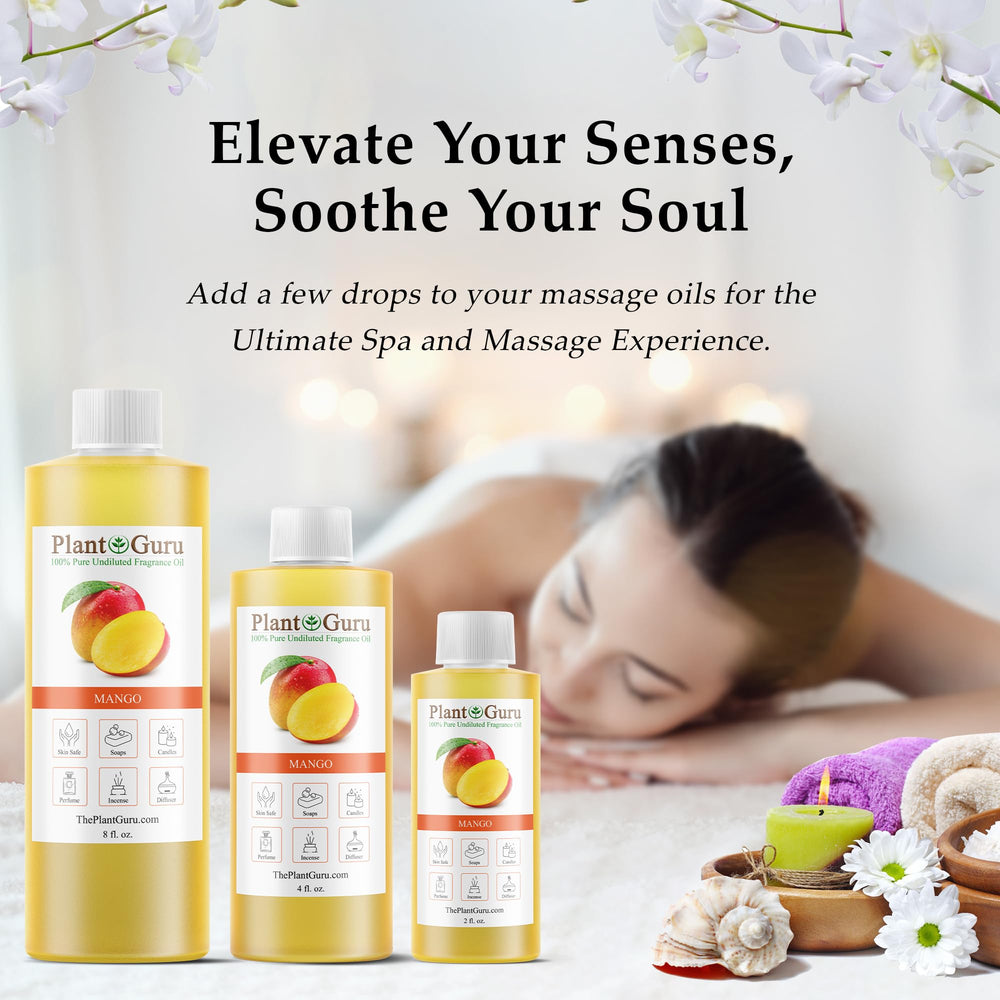 Plant Guru Mango Fragrance Oil body lotion application for silky results.