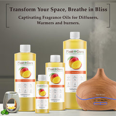 Plant Guru Mango Fragrance Oil candle application for warm, fruity ambience.