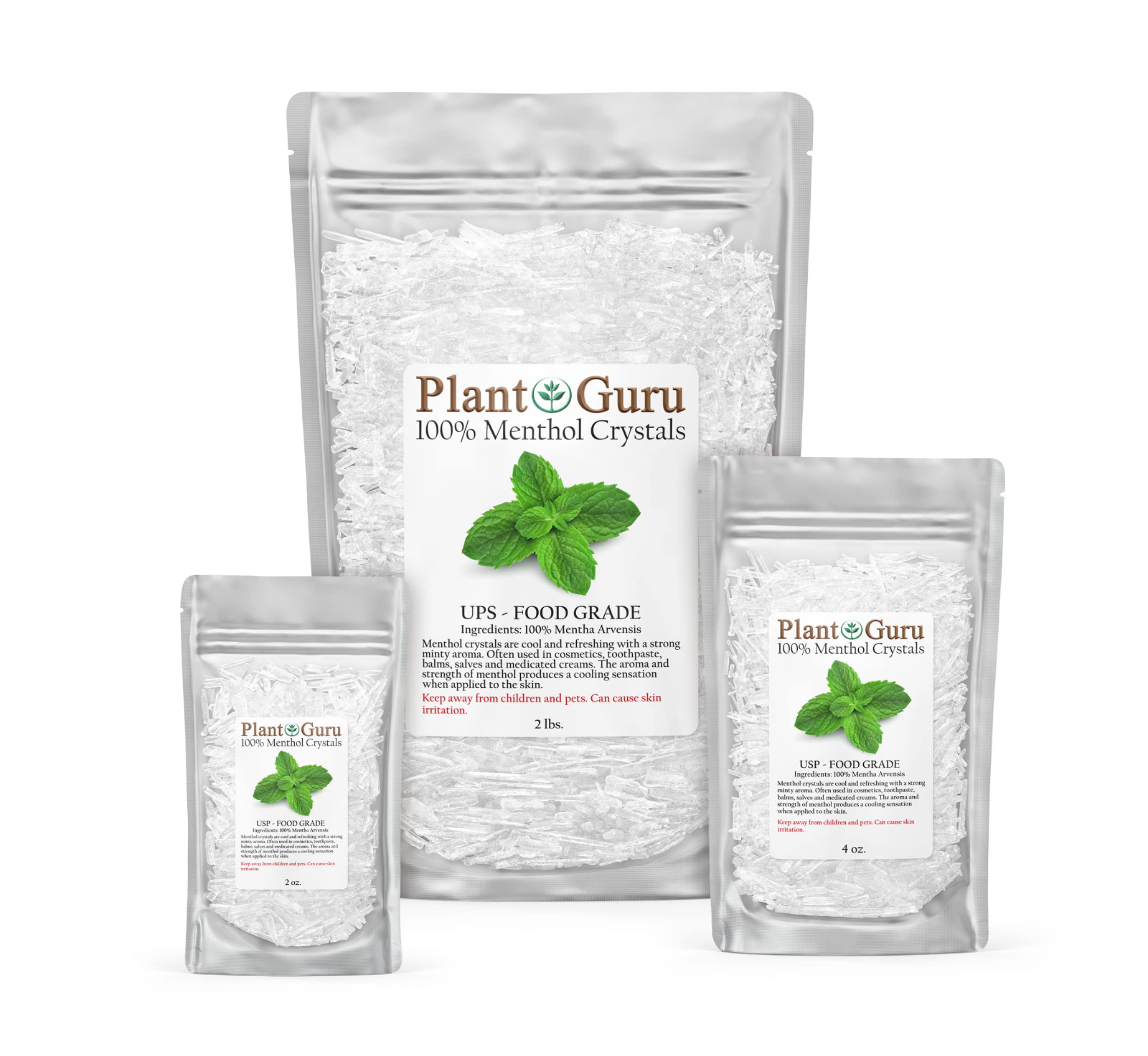 Plant Guru Menthol Crystals in soap making for cooling finish