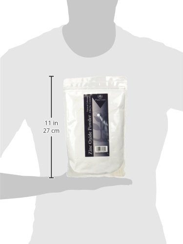 Plant Guru zinc oxide powder zip pouch packaging ideal for bulk cosmetic use and easy DIY mixing.