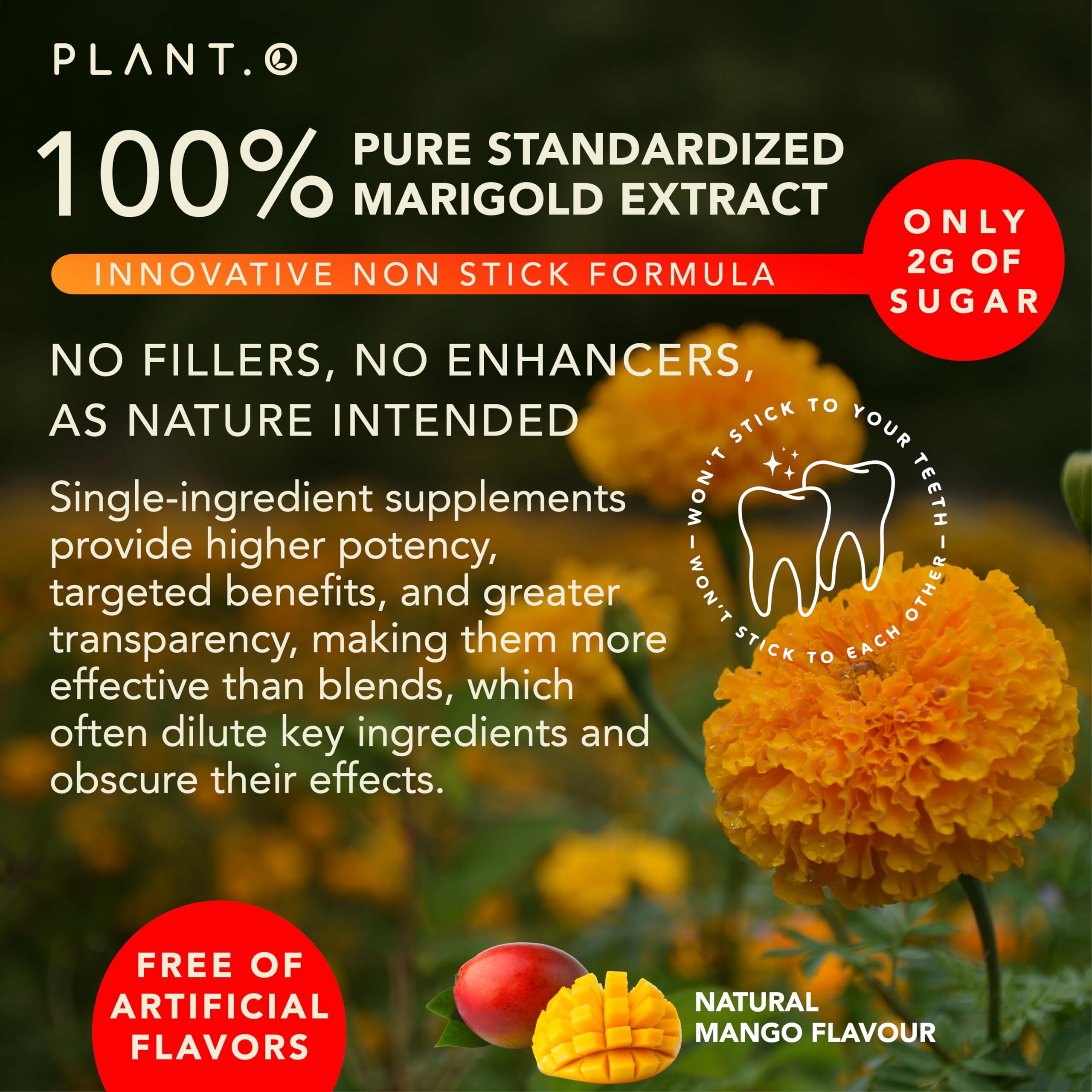 PLANT.O NUTRITION clinically studied lutein-zeaxanthin gummies