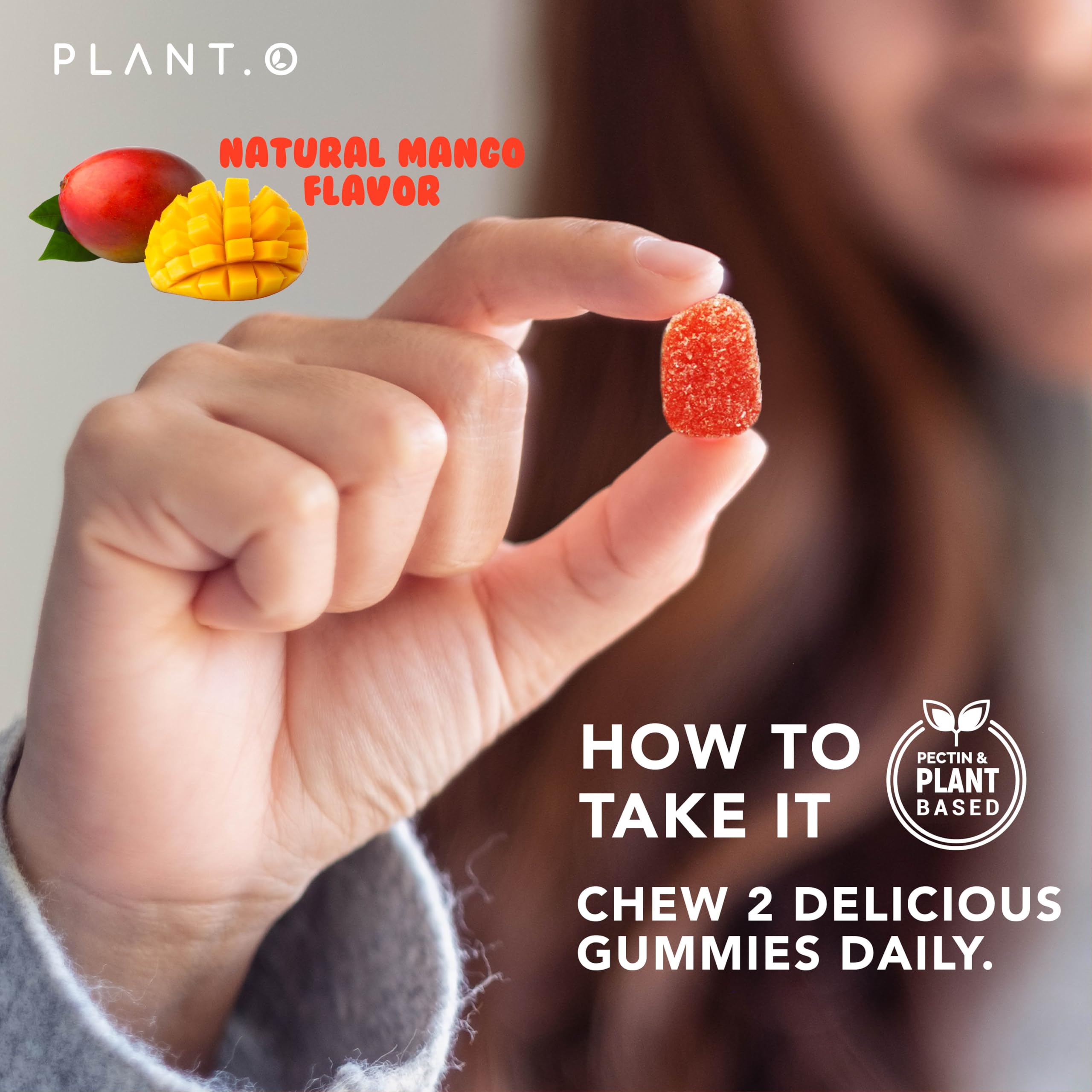 PLANT.O NUTRITION easy-to-take daily gummies for bright vision
