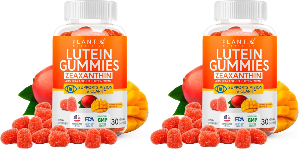 PLANT.O NUTRITION lutein-zeaxanthin gummies mango flavor for daily eye support