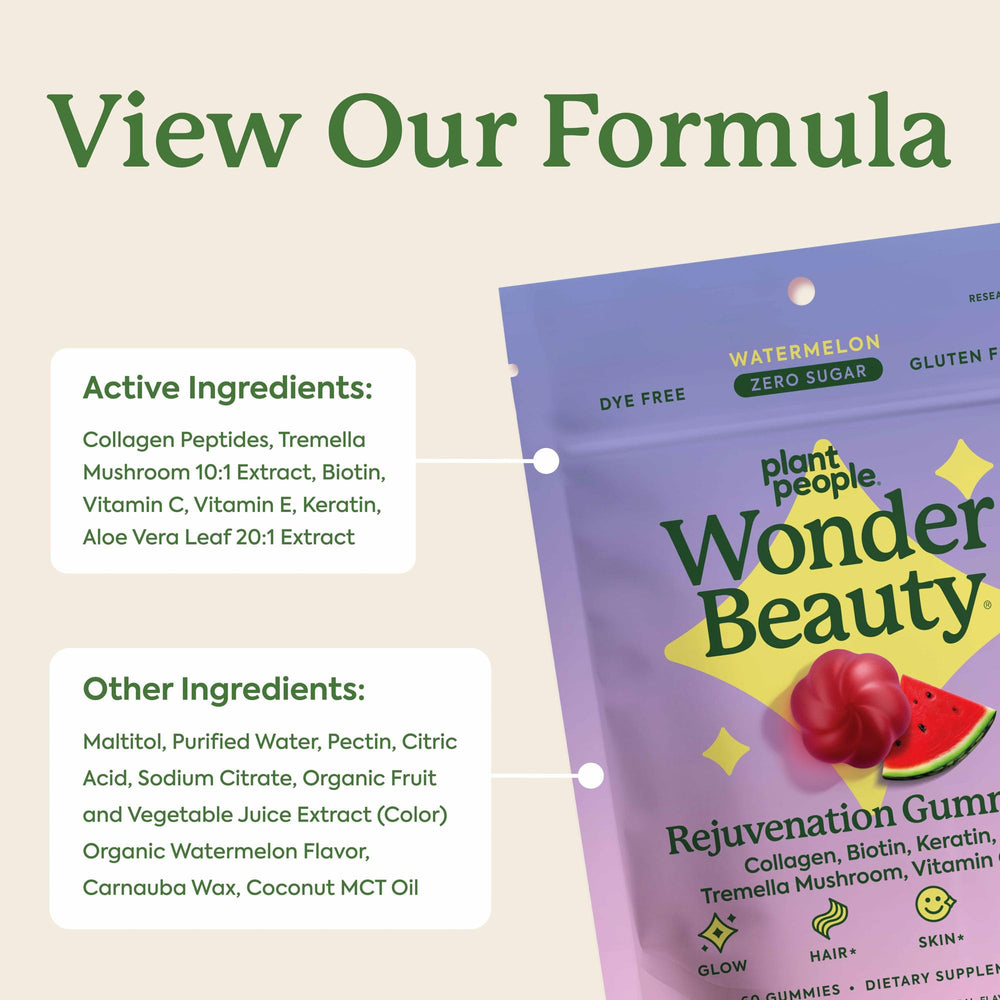 Plant People WonderBeauty sustainably packaged for greener beauty routines.