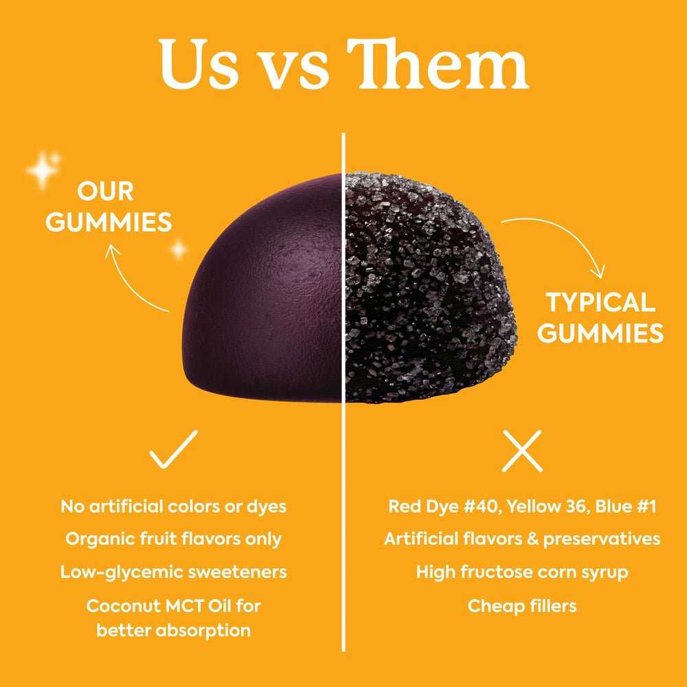 Gummies arranged in a bowl convey portable, mess-free consumption.