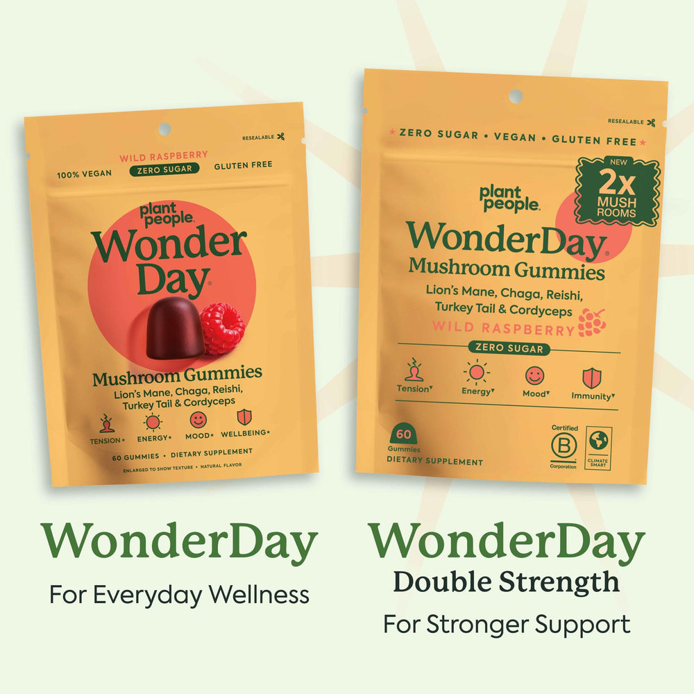 Plant People WonderDay label detail highlighting vegan and non-GMO