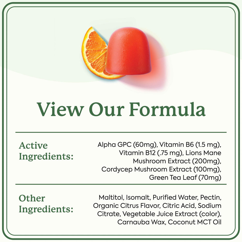 WonderFocus sugar-free vegan formula provides clean energy without sugar.